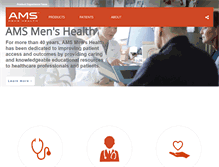 Tablet Screenshot of amsmenshealth.com